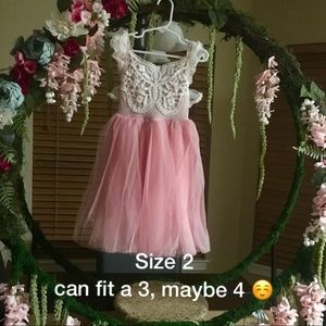Pink girl’s dress